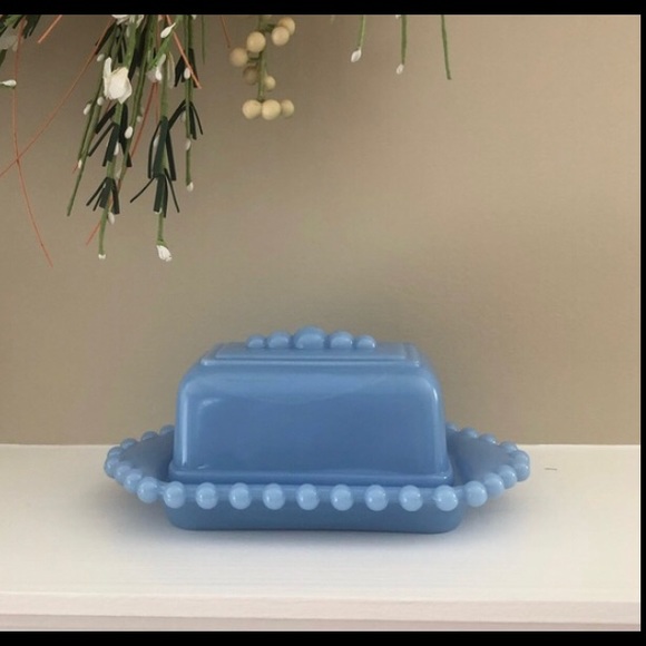 Relisted Gorgeous Blue Butter Dish - Picture 2 of 7